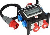 CEE 16A verloop stroomadapter 380V - 400V naar CEE 32A
