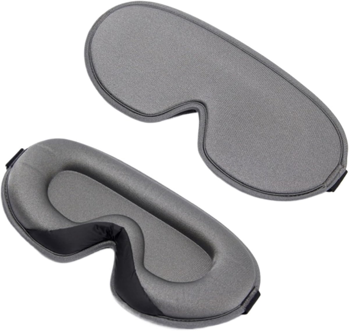 Slaapmasker voor wimperextensions - Oogmasker 3D Met Memory Foam - 100% Verduisterend - Grijs