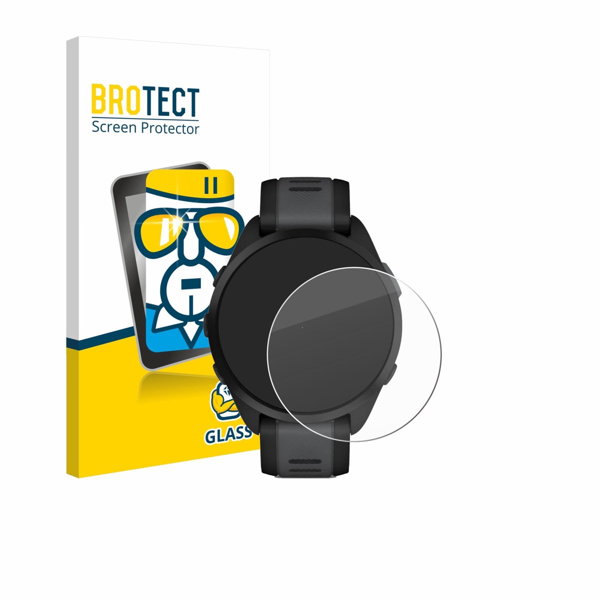 BROTECT - Glas Screenprotector voor Garmin Forerunner 165 Music - Gehard Beschermglas 9H