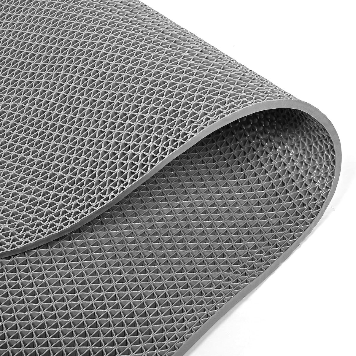 Drainage Vloermat - Antislip Mat - Veilige Natte Ruimtes - Sneldrogend PVC - 200 x 90 cm - Grijs