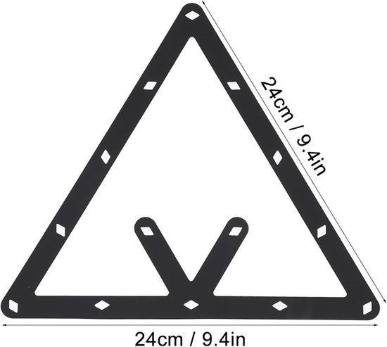 Pool Rack - Billiard Setup - Snel Spel Starten - Magische Plaatsing - 24 x 24 cm - Zwart — afbeelding 3