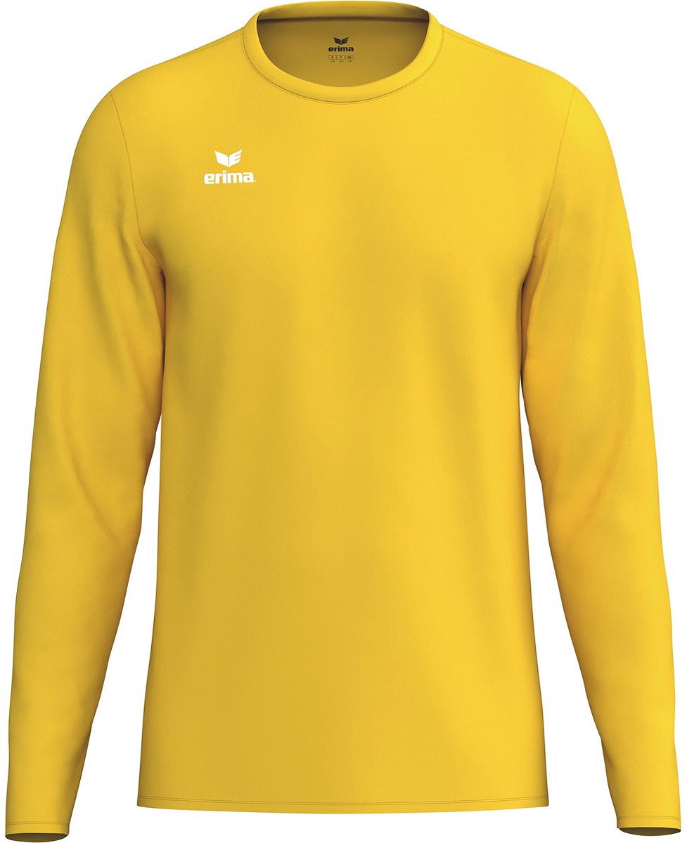 Erima Intro Voetbalshirt Lange Mouw Heren - Geel | Maat: S