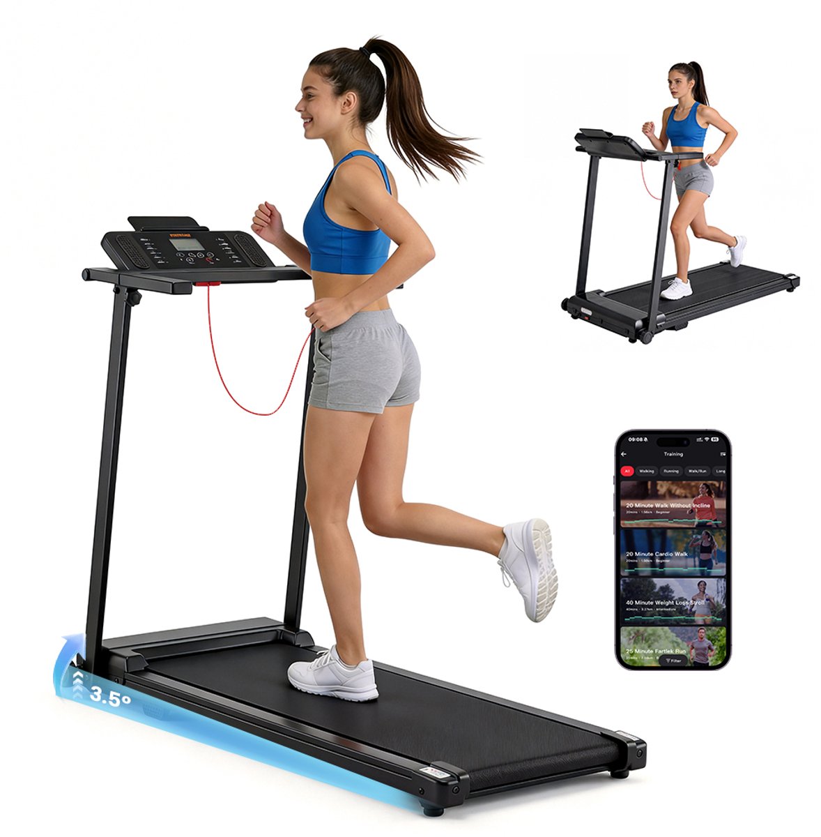 Formill X2NC Loopband – Opvouwbaar – 1-12 km/u – Met App & Hellingshoek