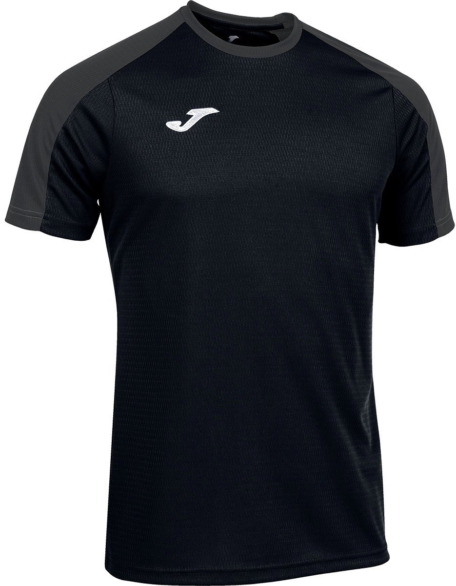 Joma Eco-Championship Shirt Korte Mouw Heren - Zwart / Antraciet | Maat: L