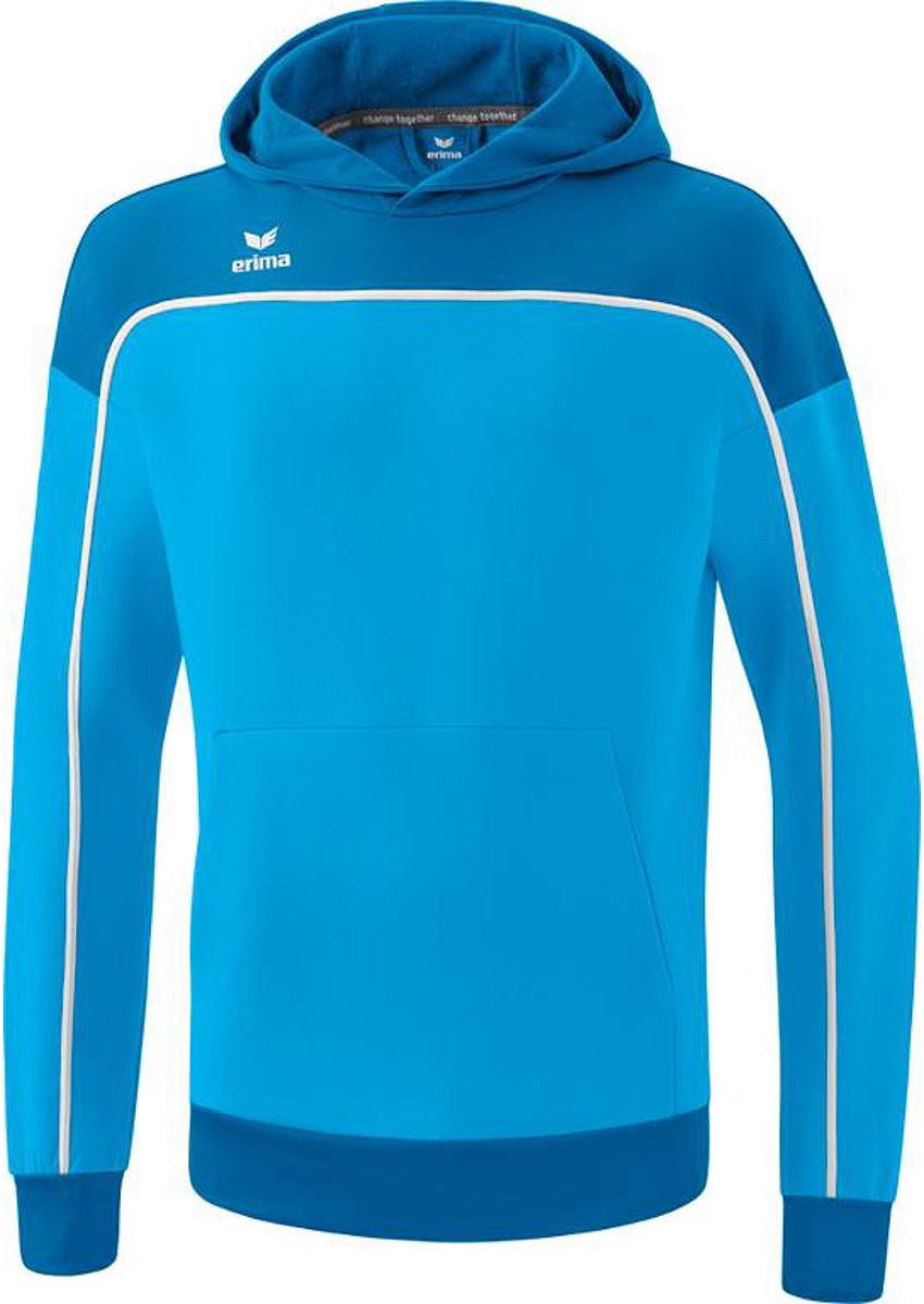 Erima Change Sweatshirt Met Capuchon Heren - Curaçao / Wit | Maat: 3XL