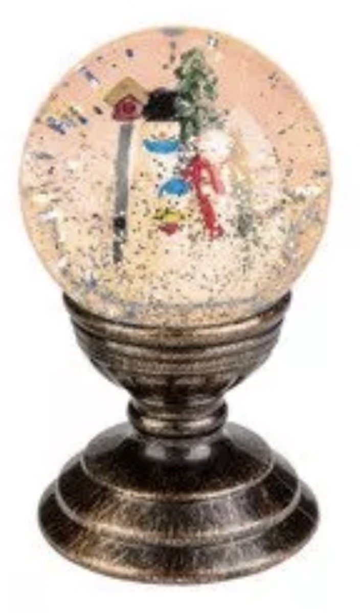 Livarno- kerstlamp- decoratie- glittersneeuw- led- sneeubol- 6 uur- warm light