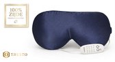 TRESTO - Oogmasker – Verwarmd & Elektrisch – 4 Warmtestanden – Voor Wallen en Droge Ogen – Marineblauw