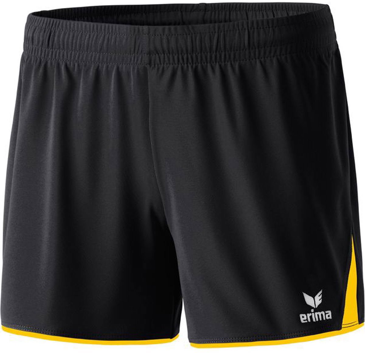 Erima 5-Cubes Short Dames - Zwart / Geel | Maat: 46