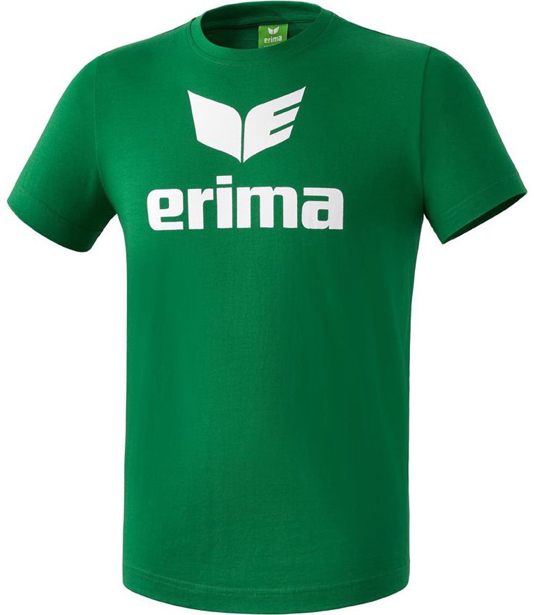 Erima Promo T-Shirt Heren - Smaragd / Wit | Maat: M
