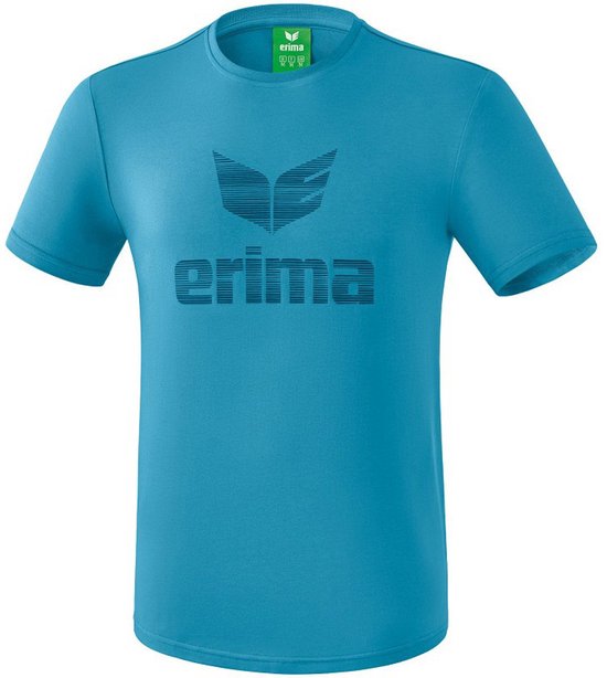 Erima Essential T-Shirt Heren - Ink Blue / Niagara | Maat: S