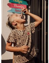 LOOXS Little Meisjes T-Shirt - Maat 122 in de kleur Geel van 97% Cotton 2% Polyester 1% lycra - 2611-7401-758