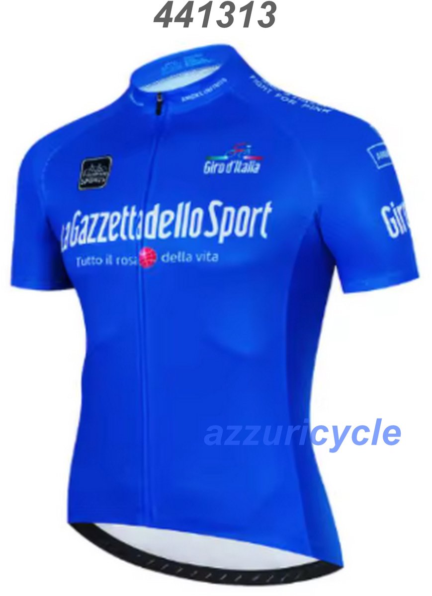 Fietsshirt Gazzetta Dello Sport Blauw M