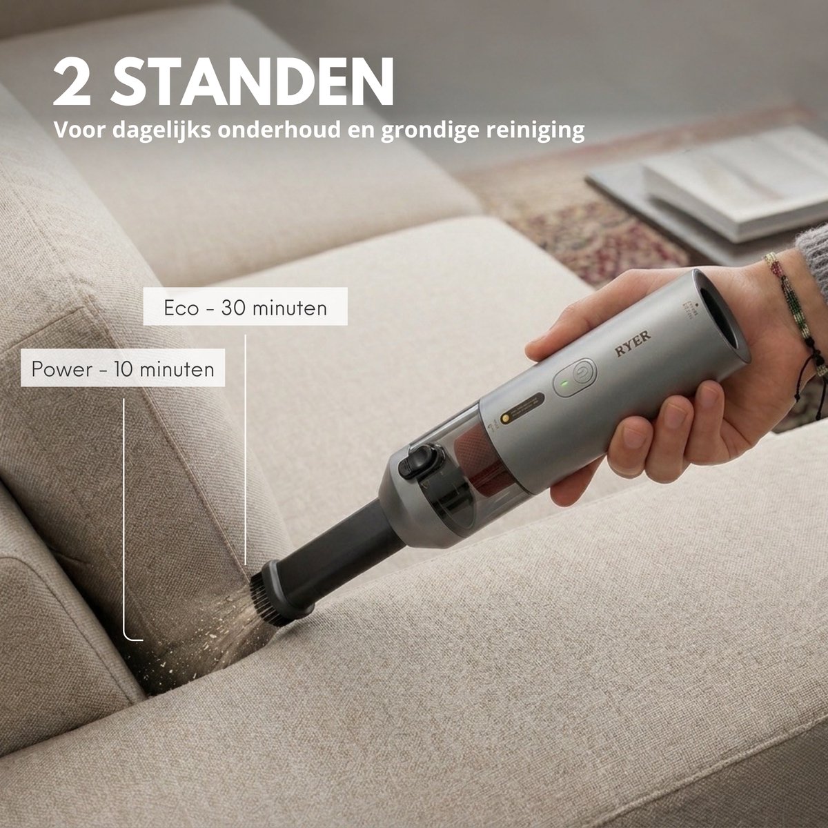 Media Evolution RYER Kruimeldief Draadloos met HEPA-filter - afbeelding 3