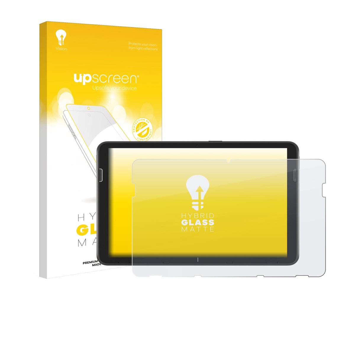 upscreen - Screenprotector voor Zebra ET401 10.1" - Folie Beschermfolie Beschermglas matte