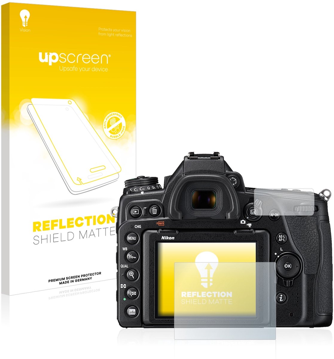 upscreen - Screenprotector voor Nikon D780 - Folie Beschermfolie anti glare matte