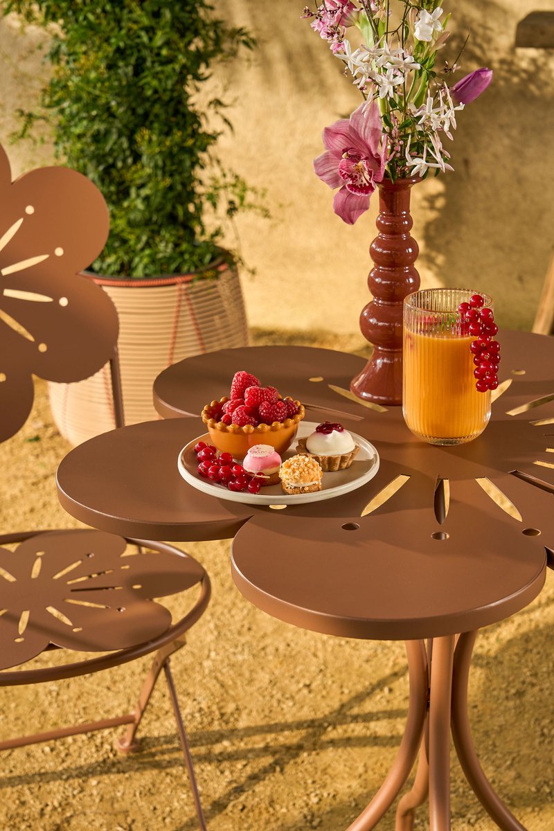 Mica Decorations Fleuri Bistrotafel - H73 x Ø70 cm - Terra thumbnail 2