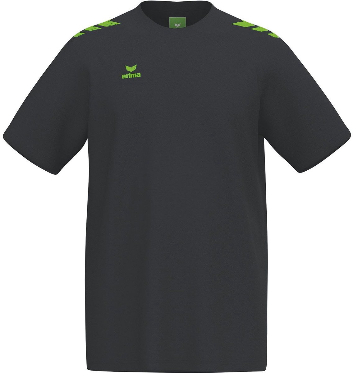 Erima Cmpt 3 Wings T-Shirt Heren - Zwart / Green Gecko | Maat: L