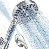 Besjaar Hoge Druk Douchekop met Filter – Model: 1002025 – 10 Sproeistanden – Waterbesparende – Zilver