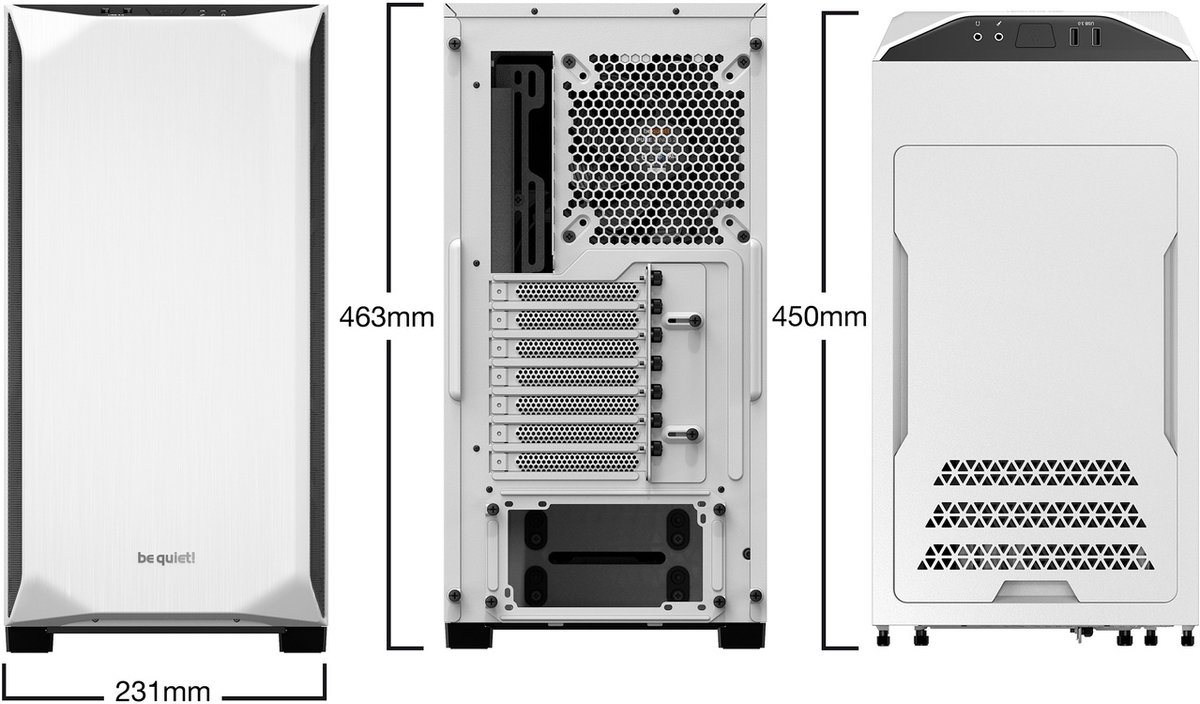 i3 10100 Basic Audio- / Sound Studio Workstation - 480 SSD - 16GB - WIFI - Extra stil - WHITE