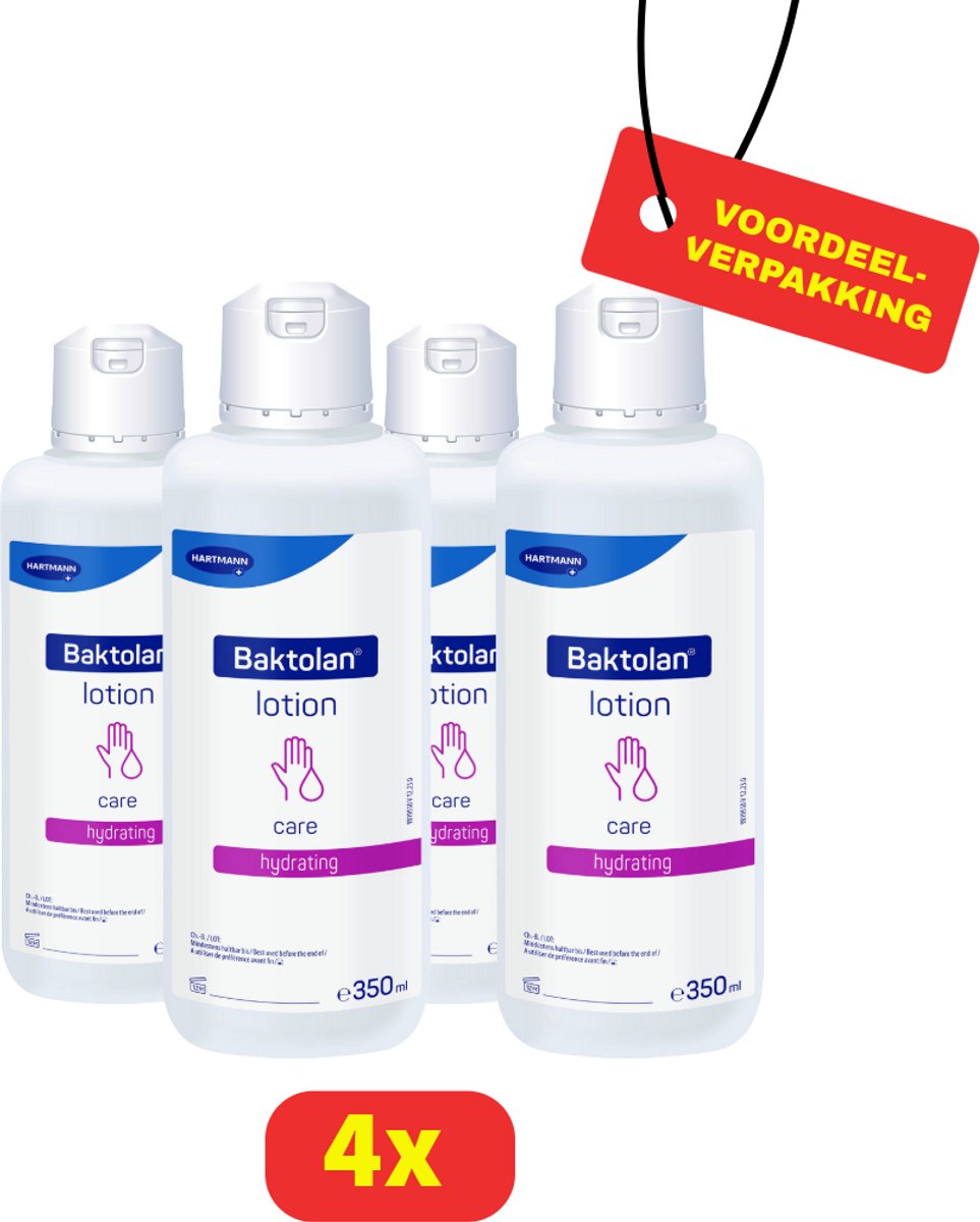 4 x Baktolan Lotion Pure 350ml - Voordeelverpakking