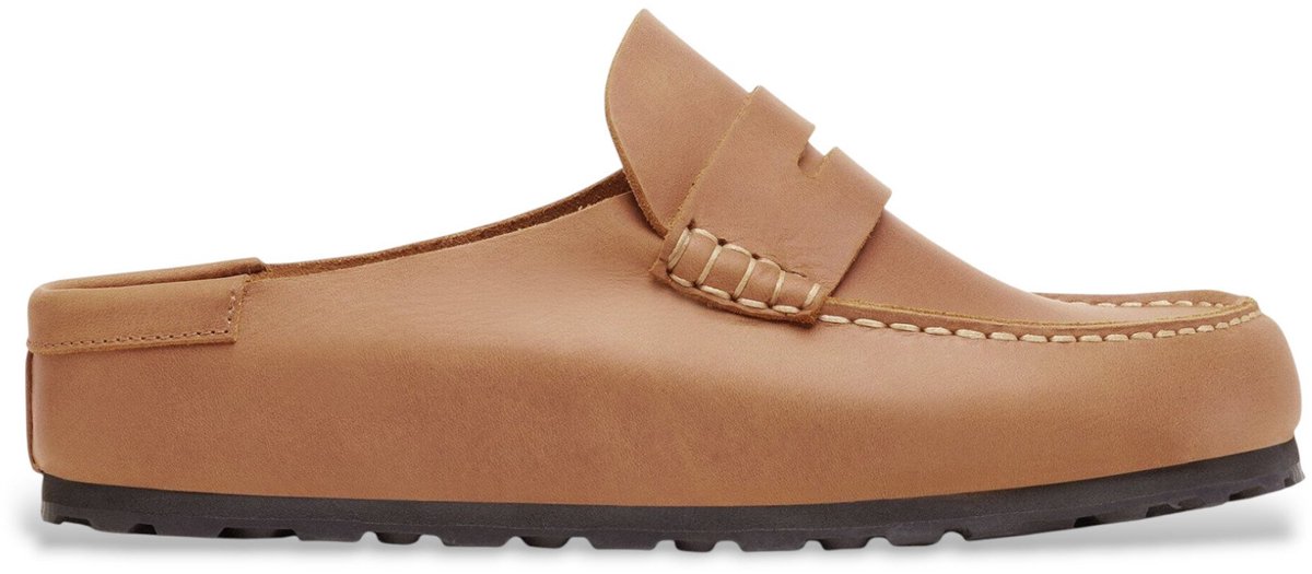 Birkenstock Naples Wrapped Oiled Leather Cognac Bruin