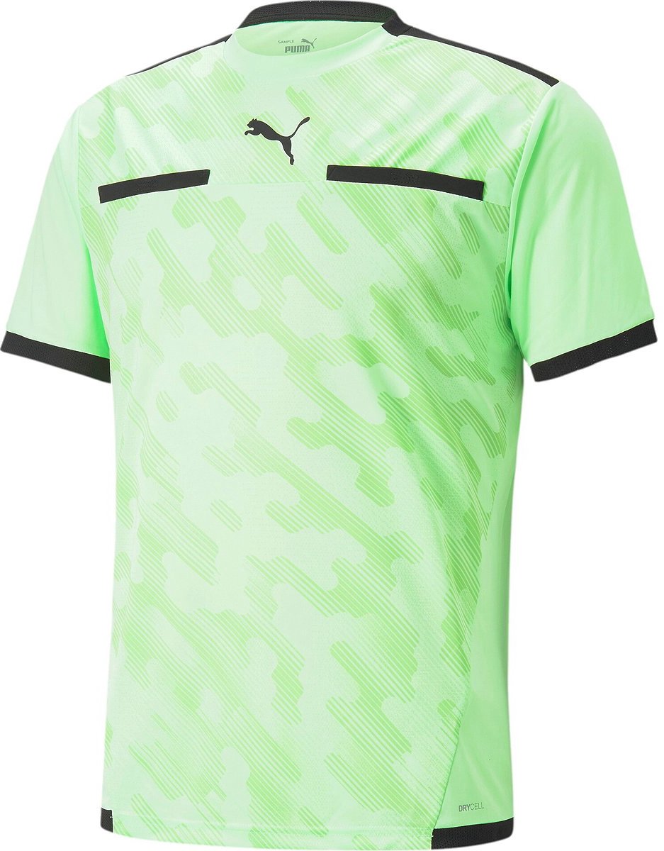 Puma Teamliga Scheidsrechtersshirt Korte Mouw Heren - Limoen | Maat: 3XL