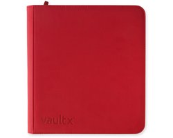 Vault X 12-Pocket Exo-Tec® Zip Binder - Verzamelmap - 480 Kaarten/Rood