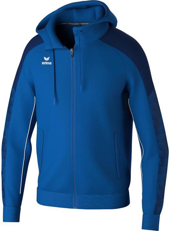Erima Evo Star Trainingsjack Met Capuchon Heren - Royal / Marine | Maat: M