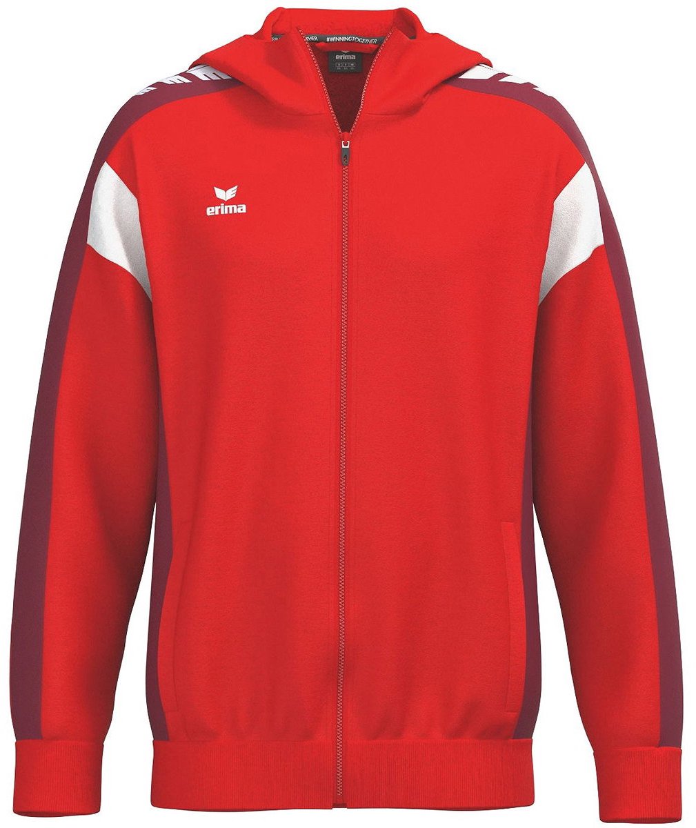 Erima Celebrate 125 Trainingsjack Met Capuchon Kinderen - Rood / New Bordeaux | Maat: 116