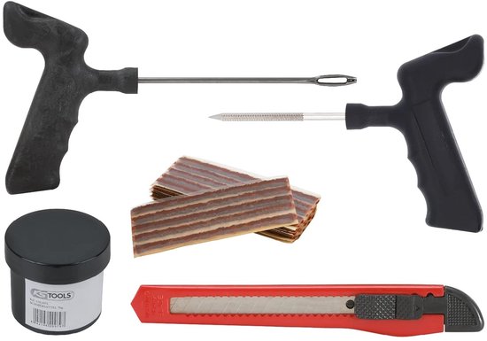 Bandvulkaniseerset - Reparatieset - Banden repareren - 5-delig - 100 mm - Transparant van Merkloos — afbeelding 3