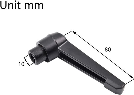 2 Stuks Verstelbare Klemhendels M16 – Robuuste Stalen Greep Voor Machines, Positionering En Hoogte-instelling