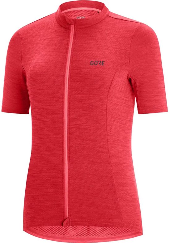 GORE WEAR C3 Maillot Femme, rouge/rose Taille EU 40