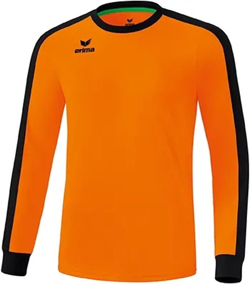 Erima Retro Star Voetbalshirt Lange Mouw Kinderen - New Orange / Zwart | Maat: 164