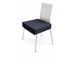 Stoelverhoger - Zitverhoger 10 cm – Stevig Orthopedisch Zitkussen met Wasbare Hoes (40x40 cm)