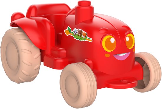 Klorofil Speelset Tuinieren - Tractor met Aanhangbare Kruiwagen, Tuindersoutfit met Gieter en Accessoires - Inclusief Brie Muisfiguur - Speelgoed vanaf 18 Maanden - Stimuleert Fantasie en Rollenspel van Klorofil — afbeelding 3