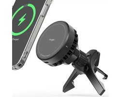 Ringke Qi2 Peltier - Magnetische Telefoonhouder Ventilatierooster Auto - Compatibel met MagSafe - Ingebouwde Koelventilator - Zwart