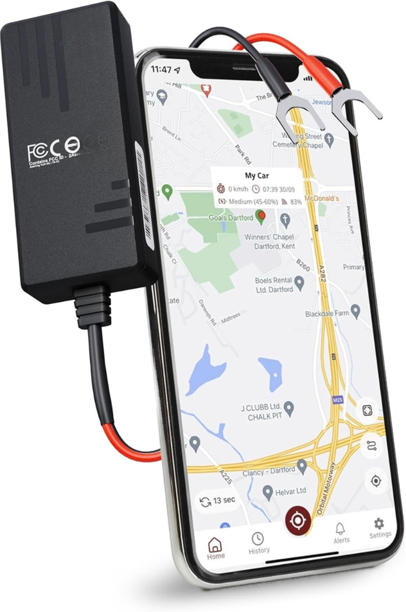 RONN® GPS Tracker auto - GPS Tracker - GPS Trackers - Zwart - 4cm x 2cm x 7cm