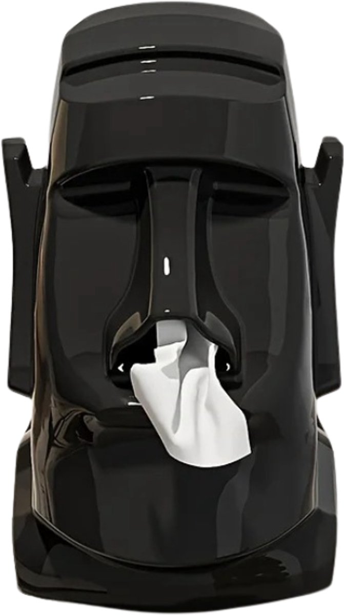 House of Balance Tissuebox Paaseiland Hoofd - Tissuedoos - Tissue Houder - Tissue opbergdoos - Servethouder - Brillenhouder - Zwart
