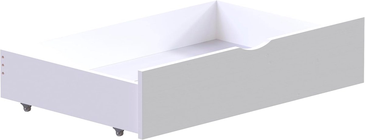 Onderbed Lades - Opbergbakken Hout - Kinderkamer Organisatie - Set van 2 - 91x60x20cm - Wit