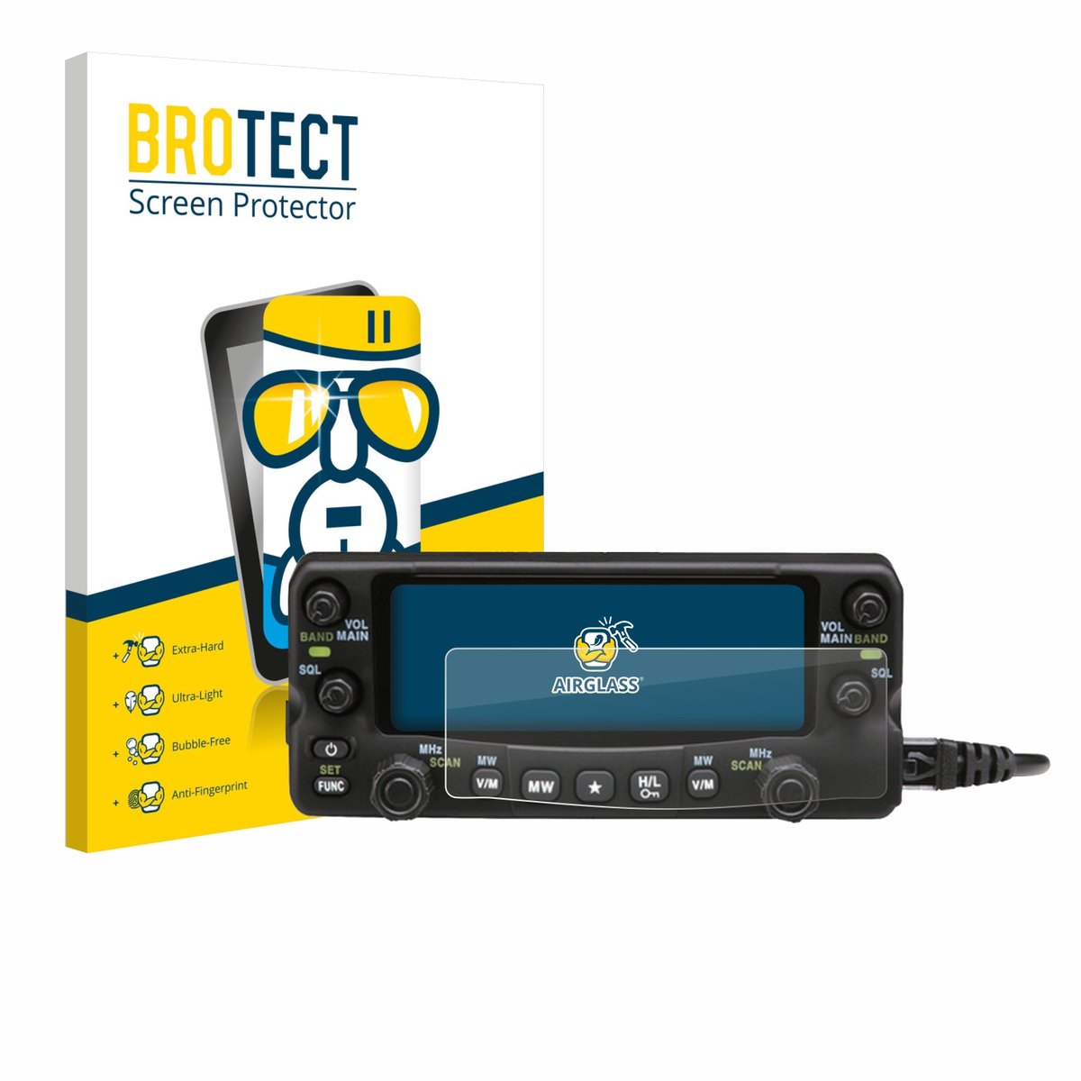 Screenprotector voor Alinco DR-735-E Beschermglas transparant