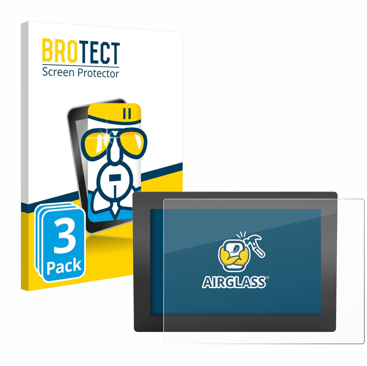 Screenprotector 3 Stuks voor WAGO Web Panel 400 Beschermglas transparant