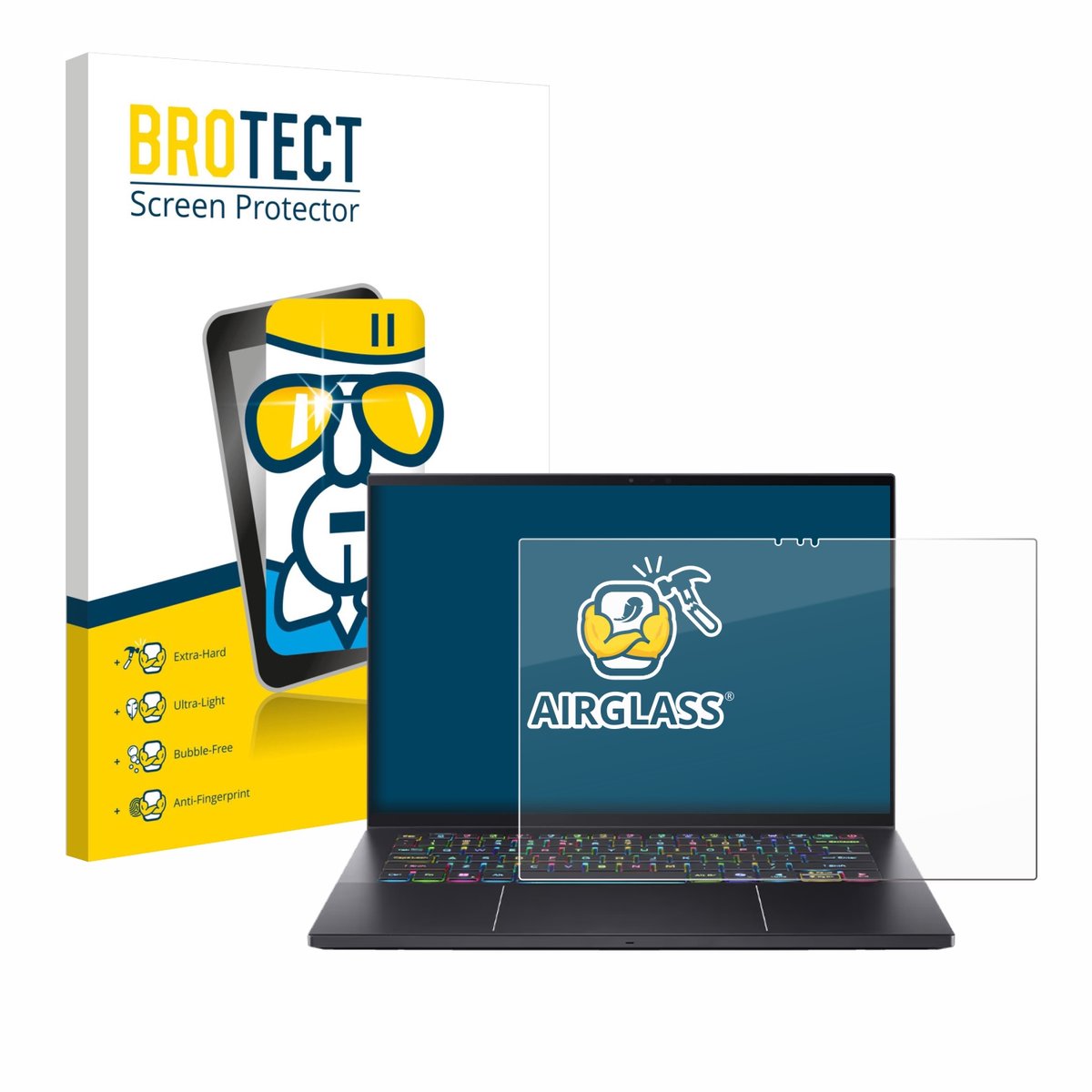 Screenprotector voor Acer Predator Triton 14 AI Beschermglas transparant