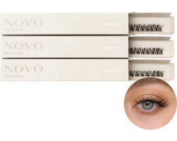 Lashnovo Fast Lashes SET - Amara 10 & 12 & 14mm - Diy Cluster Lashes - Wimperextensions - Nepwimpers Bundel - Wimpers