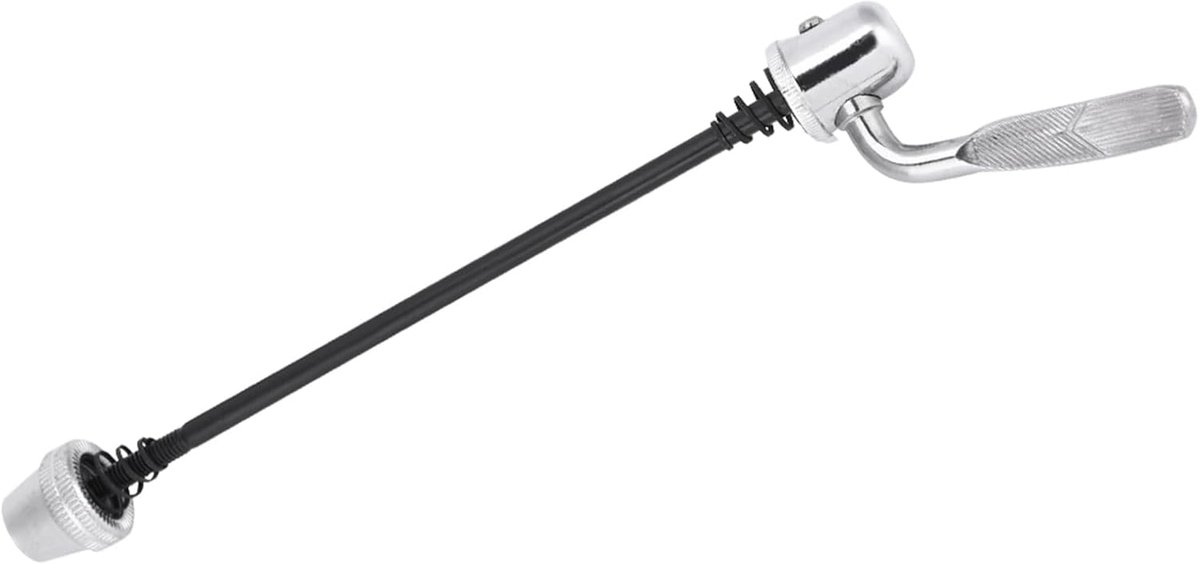 Fiets Snelspanner - Oude Wielen - Trainer Gebruik - Verstelbare Lengte - 190 mm Lengte - Zilver