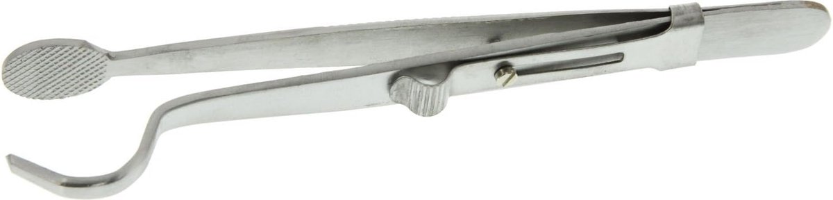 Pincet - Ringhouder - Sieraden Reparatie - Schuifvergrendeling - 5-3/4 Inch - Zilver