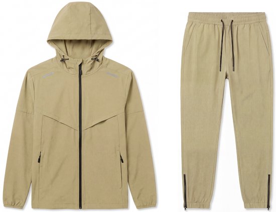 Hitman - Trainingspak Heren - Joggingpak Heren - Sportkleding Heren - Cadeau voor Man - Leger Groen - Maat S