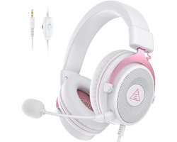 CLVP® Game Headset - Koptelefoon Gaming - Met Microfoon - Wit