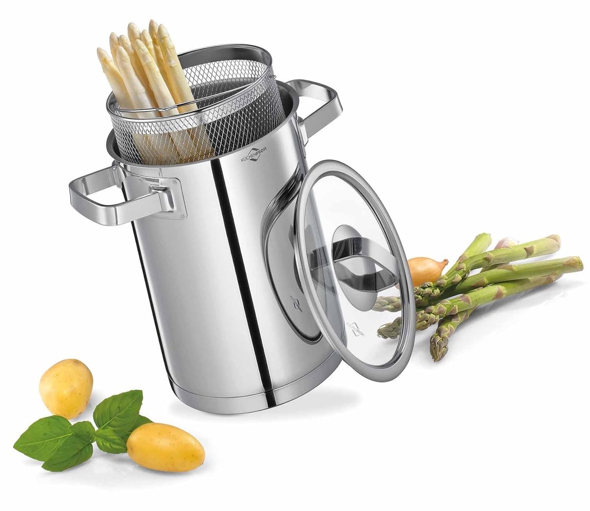 Pastapan - Groentepot - Groenten Koken - Sandwichbodem - 4 Liter - Roestvrij staal