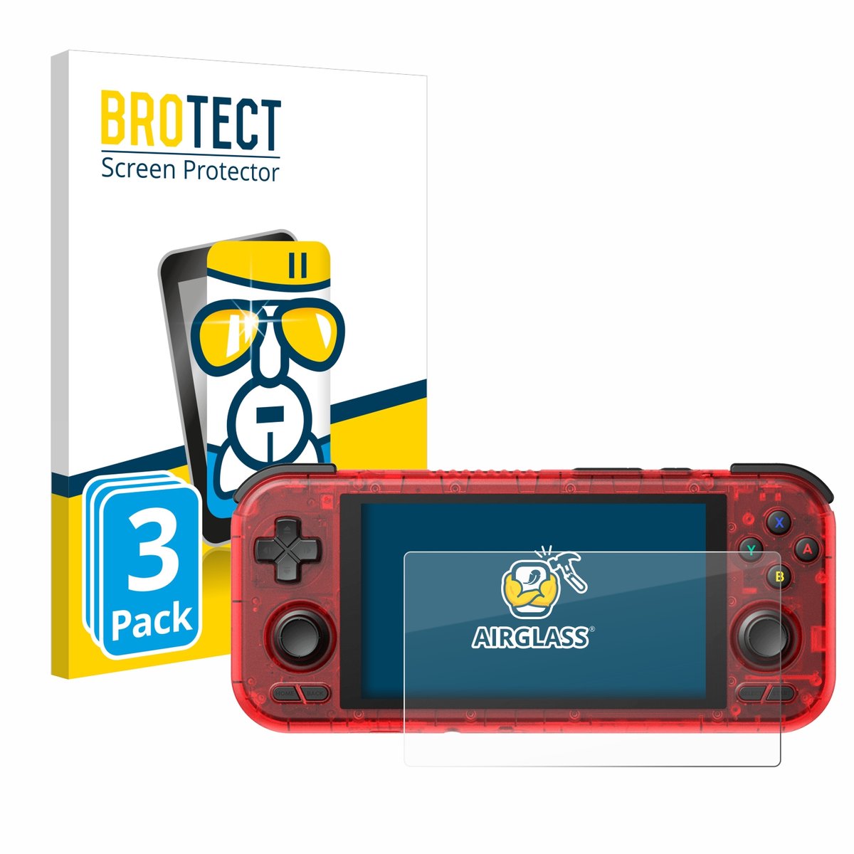 Screenprotector 3 Stuks voor Retroid Pocket 4 Pro Beschermglas transparant