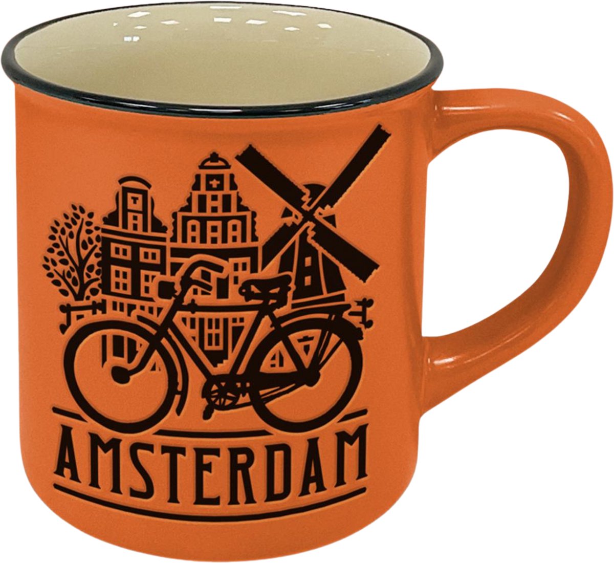 Mok - Oranje - Amsterdam - Typisch Hollands souvenir - Amsterdam cadeau